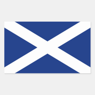 Adesivo Retangular Scotland Flag - Scottish Saltyre Stickers
