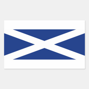 Adesivo Retangular Scotland Flag - Scottish Saltyre Stickers
