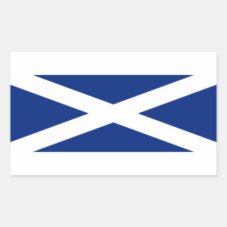 Adesivo Retangular Scotland Flag - Scottish Saltyre Stickers
