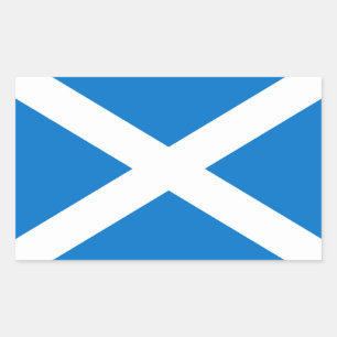 Adesivo Retangular Scotland Flag Sticker