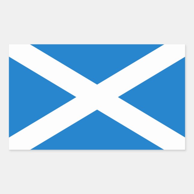 Adesivo Retangular Scotland Flag Sticker (Frente)