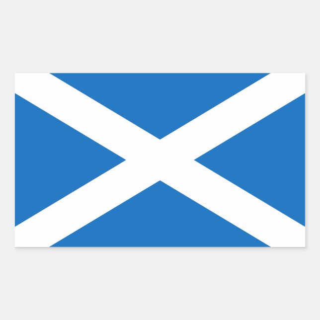 Adesivo Retangular Scotland Flag Sticker (Frente)