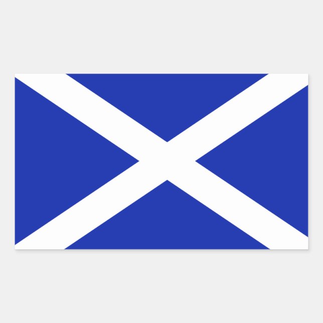 Adesivo Retangular Scotland Flag Sticker (Frente)