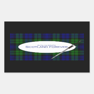 Adesivo Retangular Scotland Forever Alba gu bràth