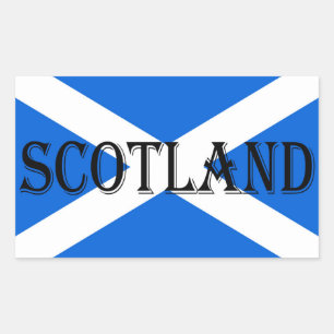 Adesivo Retangular Scottish Flag Scotland stkcn