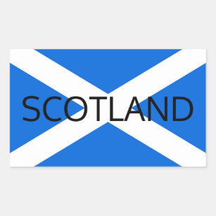 Adesivo Retangular Scottish Flag Scotland stkcn