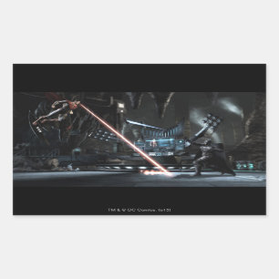 Adesivo Retangular Screenshot: Superman contra Batman
