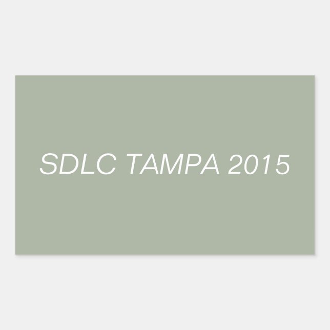 ADESIVO RETANGULAR SDLC TAMPA 2015 STICKER (Frente)