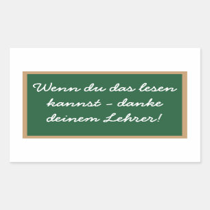 Adesivo Retangular Se esses ler podes - agradece seu ensinante!