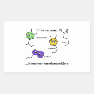 Adesivo Retangular Se eu estiver nervoso...