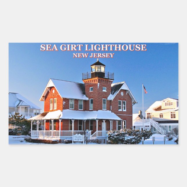 Adesivo Retangular Sea Girt Lighthouse, New Jersey Stickers (Frente)