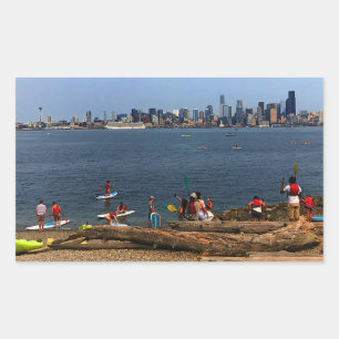 Adesivo Retangular Seattle Skyline nº 4-2 Stickers