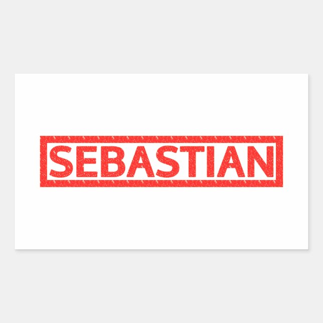 Adesivo Retangular Sebastian Stamp (Frente)