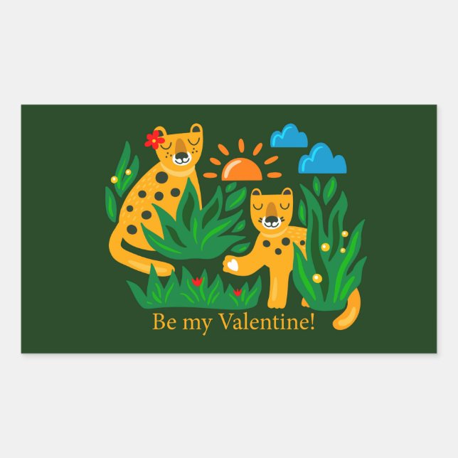 Adesivo Retangular Seja meu Namorados! (Frente)