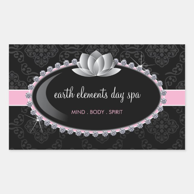 Adesivo Retangular Selagem do Envelope Clássico Boutique (Frente)