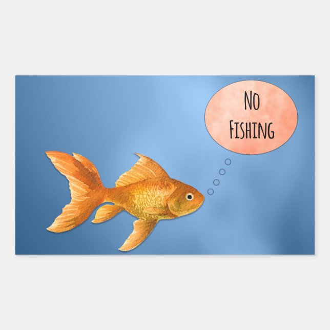 Adesivo Retangular Sem Peixe-Goldfish (Frente)