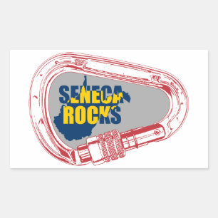 Adesivo Retangular Sêneca Rocks Subindo Carabiner