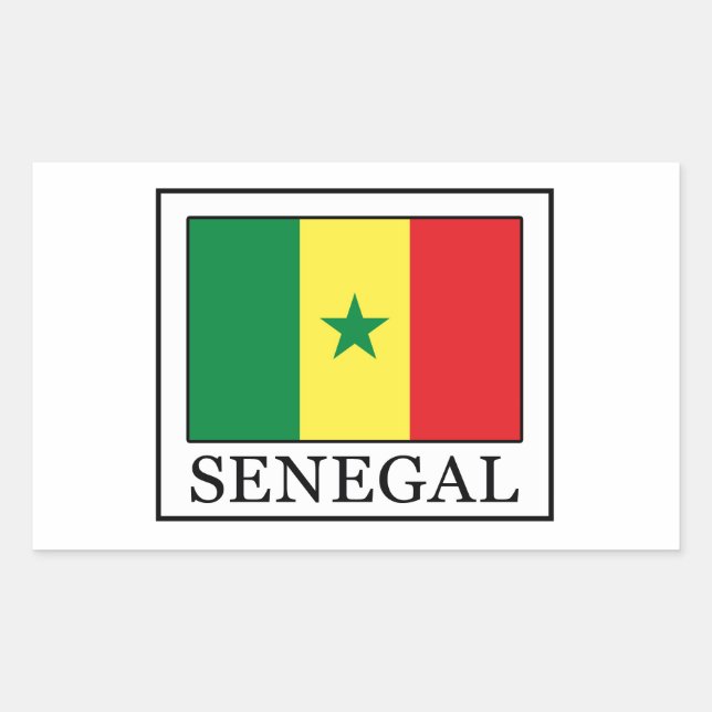 Adesivo Retangular Senegal (Frente)