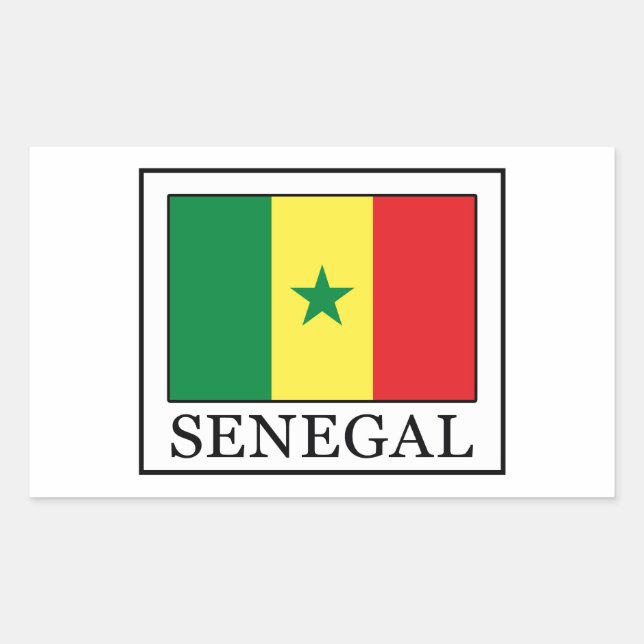 Adesivo Retangular Senegal (Frente)