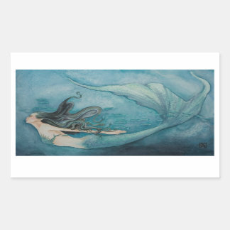 Adesivo Retangular Sereia