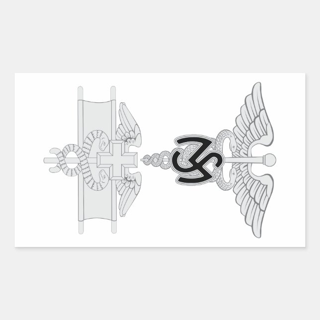 Adesivo Retangular Serviço médico EFMB (Frente)