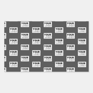 Adesivo Retangular Seu Design de imagem ou logotipo de empresa enviad