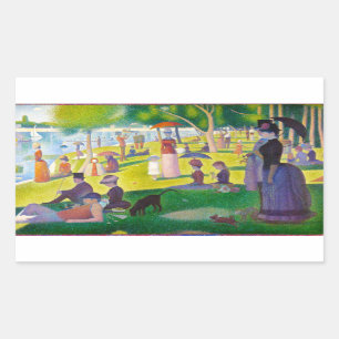 Adesivo Retangular Seurat La Grande Jatte Stickers