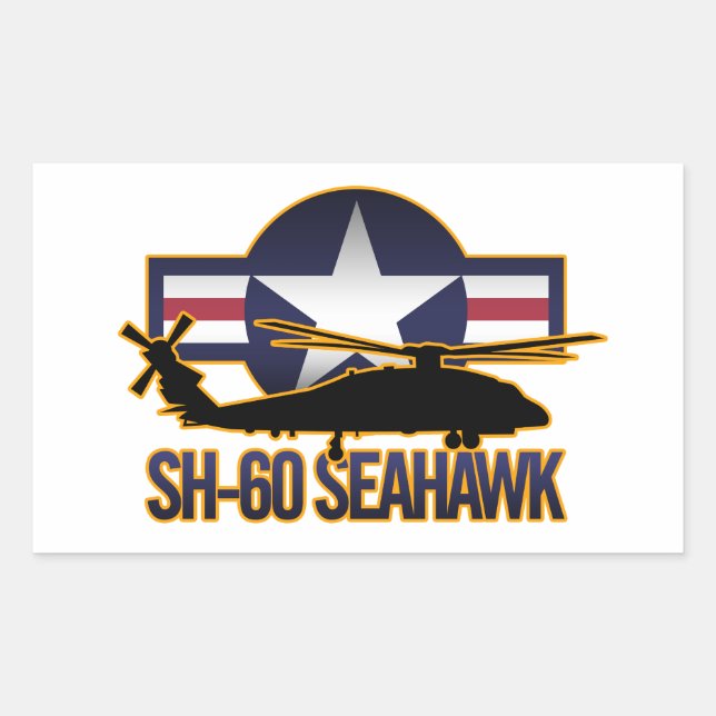 Adesivo Retangular SH- 60 Seahawk (Frente)