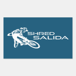 Adesivo Retangular Shred Salida Colorado Biking