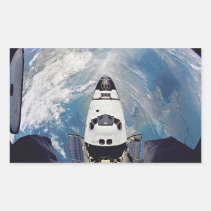 Adesivo Retangular Shuttle do Espaço