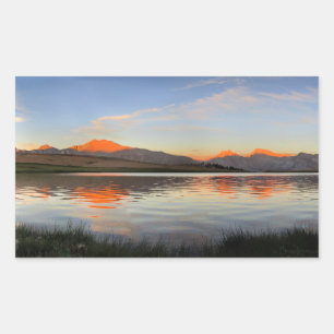 Adesivo Retangular Sierra Crest Sunset - Trilha de John Muir