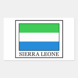 Adesivo Retangular Sierra Leone