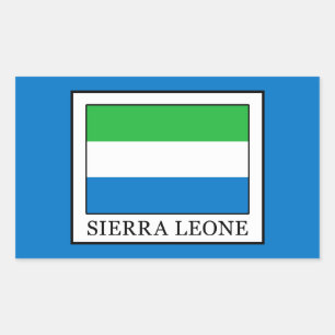 Adesivo Retangular Sierra Leone