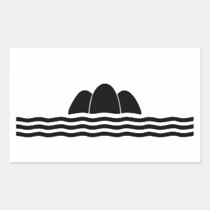 Adesivo Retangular Símbolo da província da ilha da região da bande