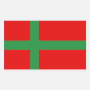 Adesivo Retangular Símbolo da província da região da bandeira de