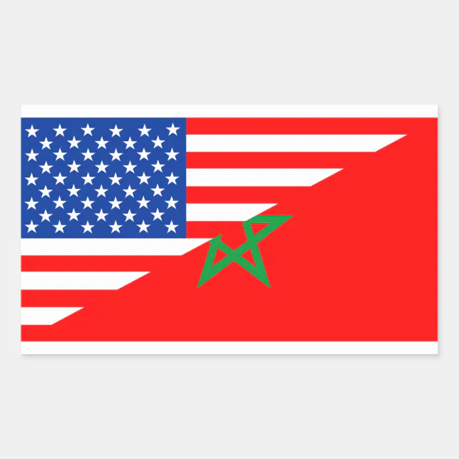 Adesivo Retangular meia bandeira EUA de Estados Unidos América