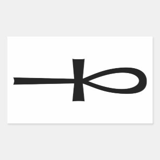 Adesivo Retangular Símbolo de Vida Egípcio Ankh
