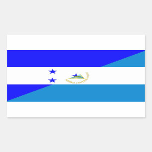 Adesivo Retangular símbolo do país da bandeira honduras nicaragua