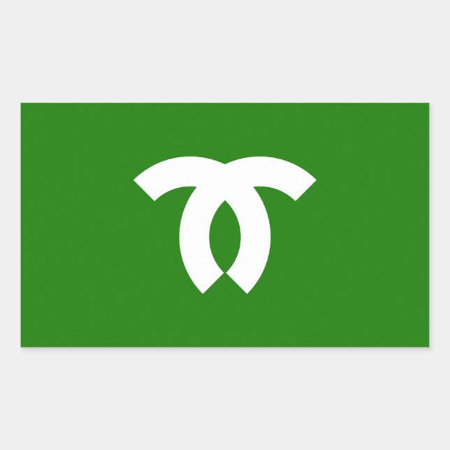 Adesivo Retangular Símbolo japão da prefeitura de Hyogo (Frente)