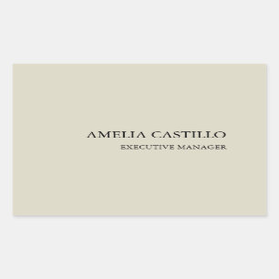 Adesivo Retangular Simples e Minimalista Moderno