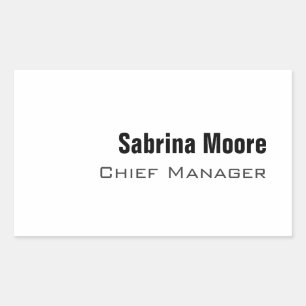 Adesivo Retangular Simples profissional moderno