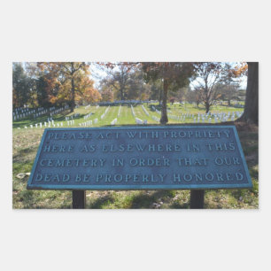 Adesivo Retangular Sinal de respeito