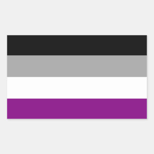 Adesivo Retangular Sinalizador Asexual