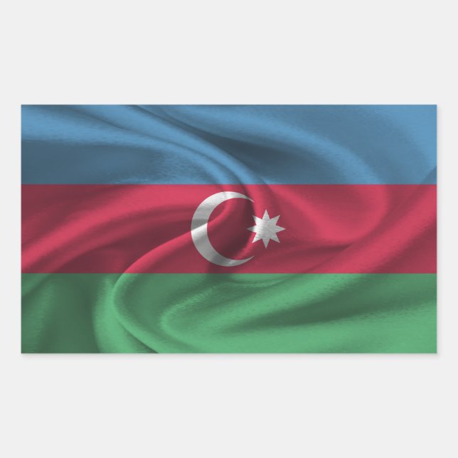 Adesivo Retangular Sinalizador Azerbaijão (Frente)