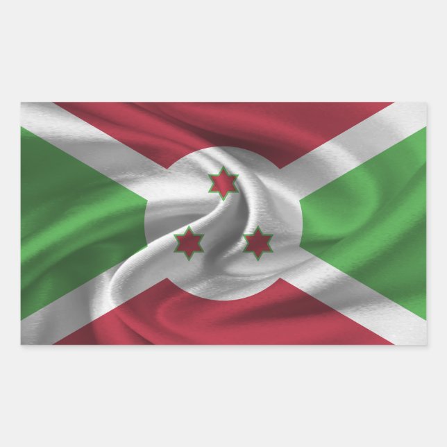 Adesivo Retangular Sinalizador Burundi (Frente)