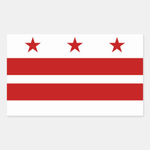 Adesivo Retangular Sinalizador Classic Washington D.C.