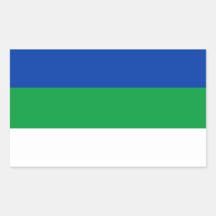 Adesivo Retangular Sinalizador da República do Komi