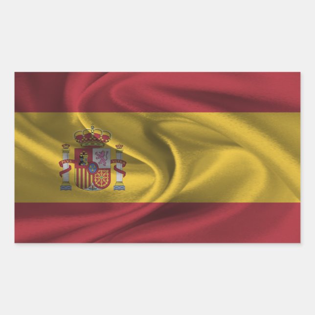 Adesivo Retangular Sinalizador de espanha (Frente)