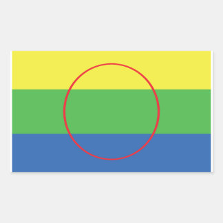 Adesivo Retangular Sinalizador de Primeira Nação Peguis