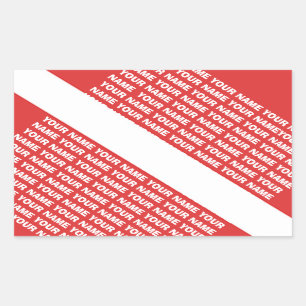 Adesivo Retangular Sinalizador de SÍMBOLO de Divisor MONOGRAM COM NOM